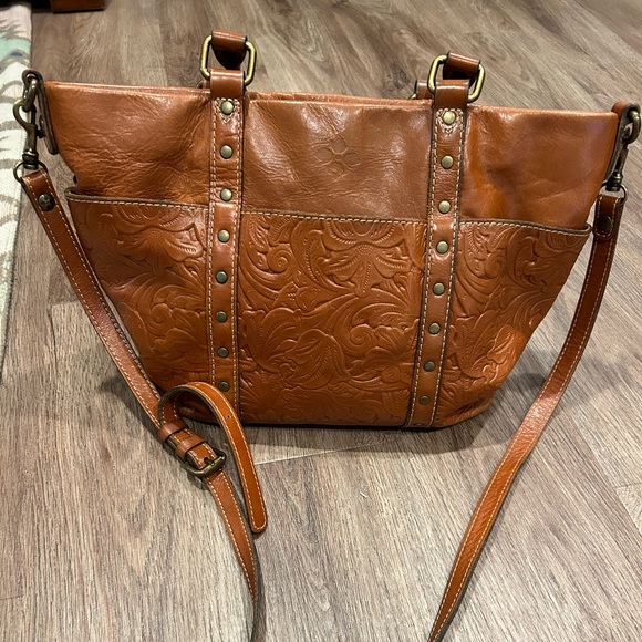 Patricia Nash tooled leather crossbody purse - Picture 1 of 5